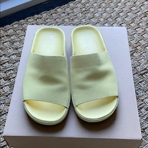Women’s leather slides